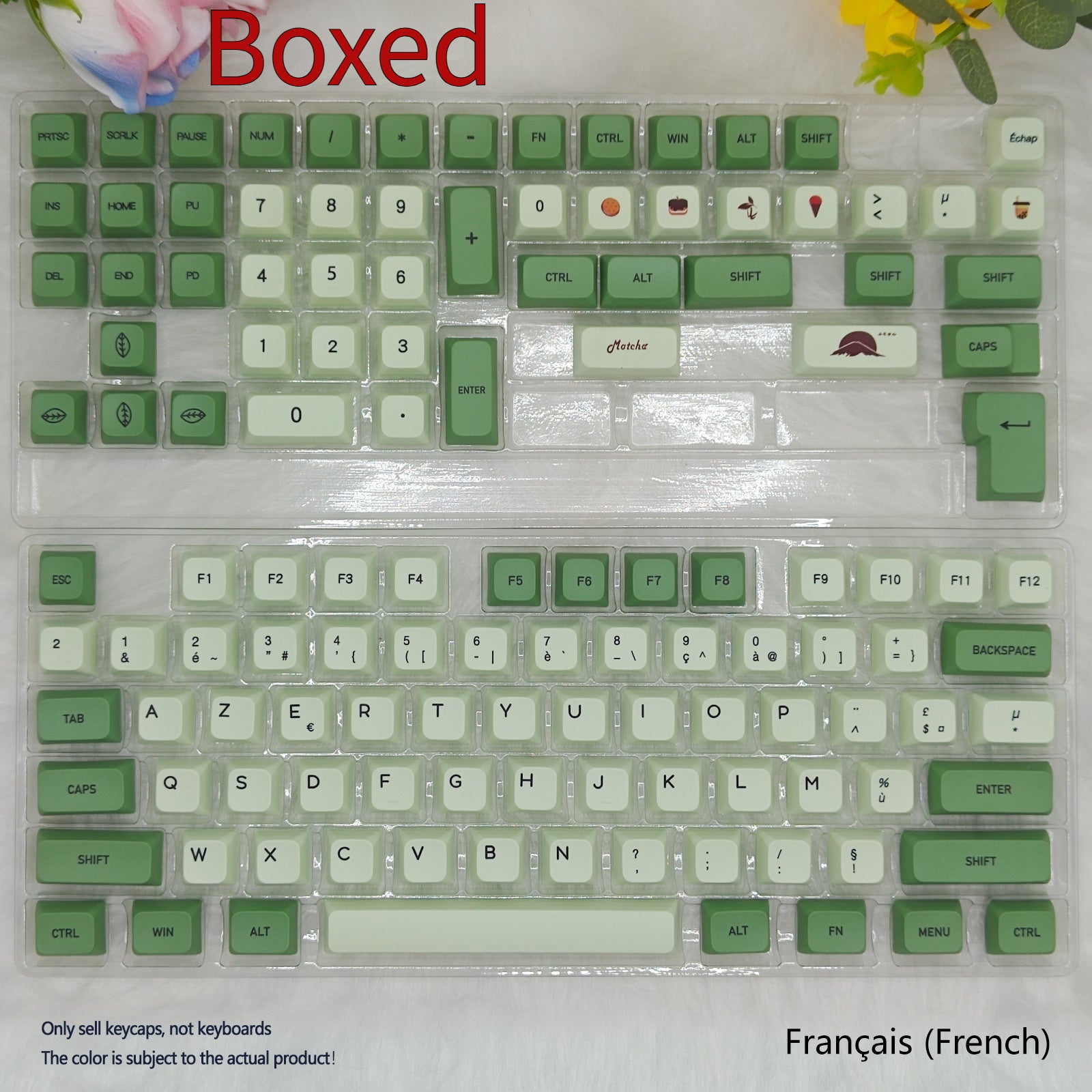 124 Key Matcha Themed PBT Sublimation Keycap