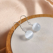 All-matching Opal Ear Hook 925 Sterling Silver Shell Pearl Earrings High-grade Female Earrings