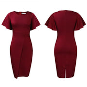 Fashionable With Side-slit Sheath Plus Size Dress