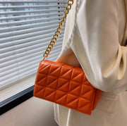 Vintage Chain Armpit Bag Soft Leather Quilted Shoulder Bag