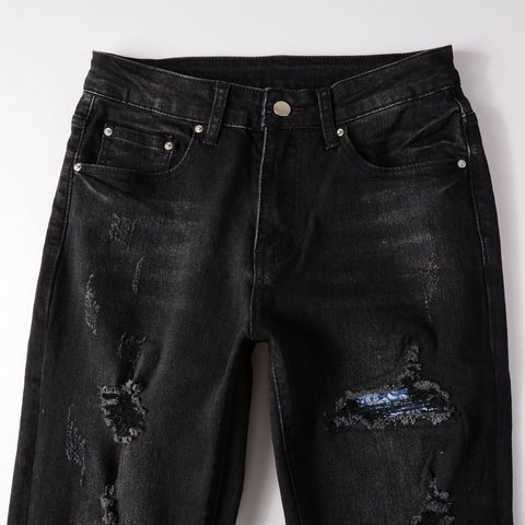 Hole & Patch Jeans Men&