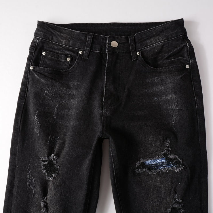 Hole & Patch Jeans Men&