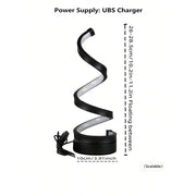USB Powered Spiral Desk Lamp Simple And Adjustable LED Desk Lamp