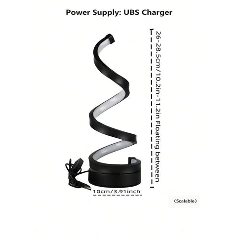 USB Powered Spiral Desk Lamp Simple And Adjustable LED Desk Lamp