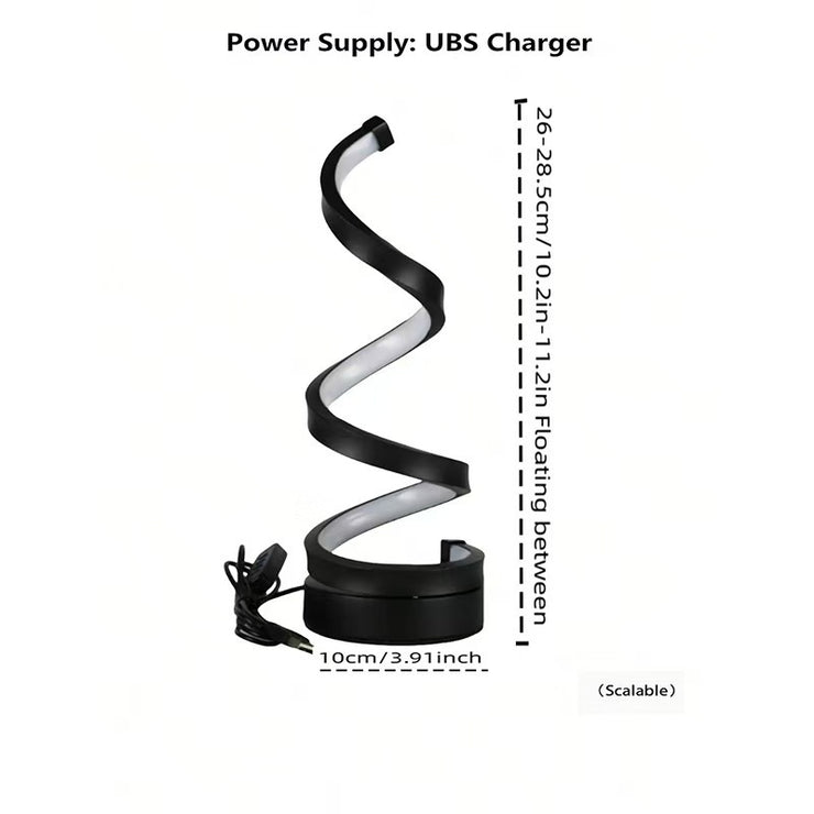 USB Powered Spiral Desk Lamp Simple And Adjustable LED Desk Lamp