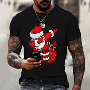 Christmas Men's 3D T-shirt Digital Print Short Sleeve
