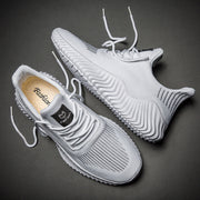 Fashion Running Shoes Men's Sports Shoes Men's Flying Thread Knitted Breathable Casual Men's Shoes Large Size