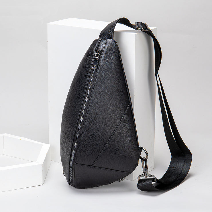 Cowhide One-shoulder Messenger Bag