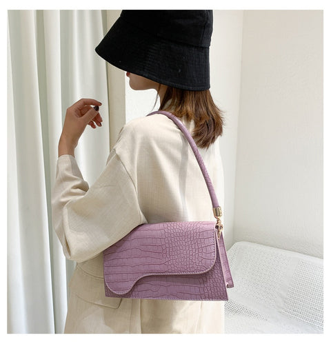 Casual alligator print Korean small bag