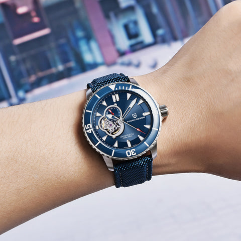 Fully Automatic Mechanical Waterproof Stainless Steel Skeleton Men&