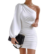 European And American High-grade Asymmetric Skirt Pleated
