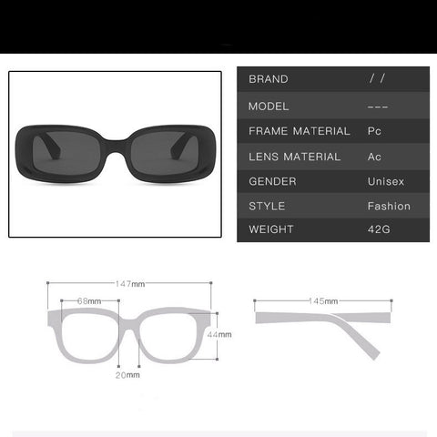 Small Frame Trend Personality Vertical Striped Concave Sunglasses