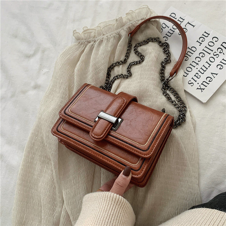 Fashion All-match Chain One-shoulder Messenger Small Square Bag