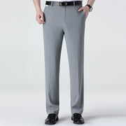 Mulberry Silk Men's Middle-aged Loose Straight Non-ironing Suit Pants