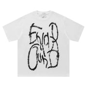 Men's Graffiti Printing Cotton Short Sleeve