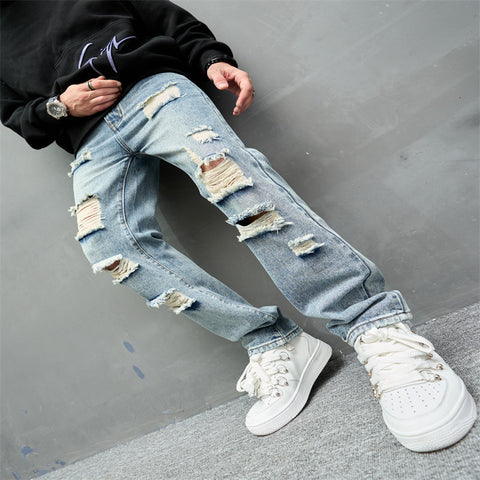 Retro Casual High Street Wide Leg Jeans