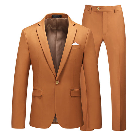 Multi-Color Two-piece Suit Men&