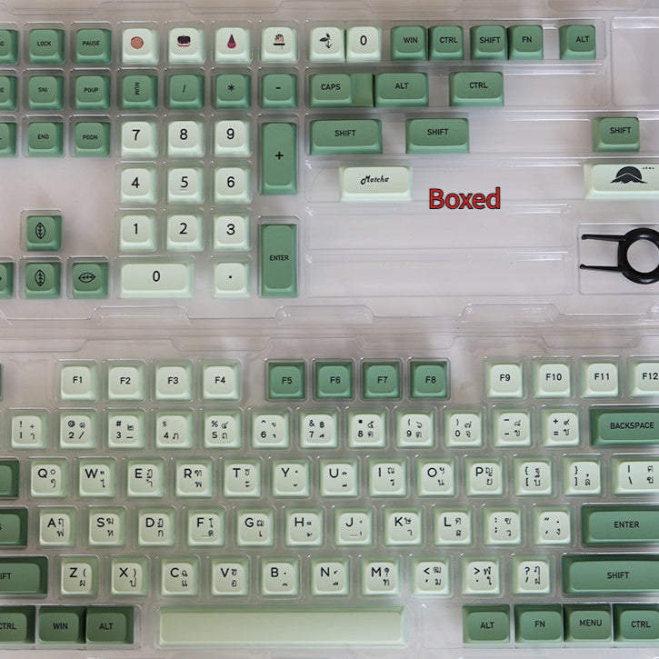 124 Key Matcha Themed PBT Sublimation Keycap