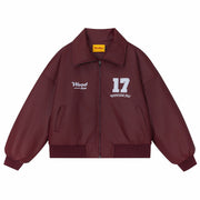 Retro Biker's Pilot Jacket Coat Thick Mid-length