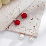 All-matching Opal Ear Hook 925 Sterling Silver Shell Pearl Earrings High-grade Female Earrings
