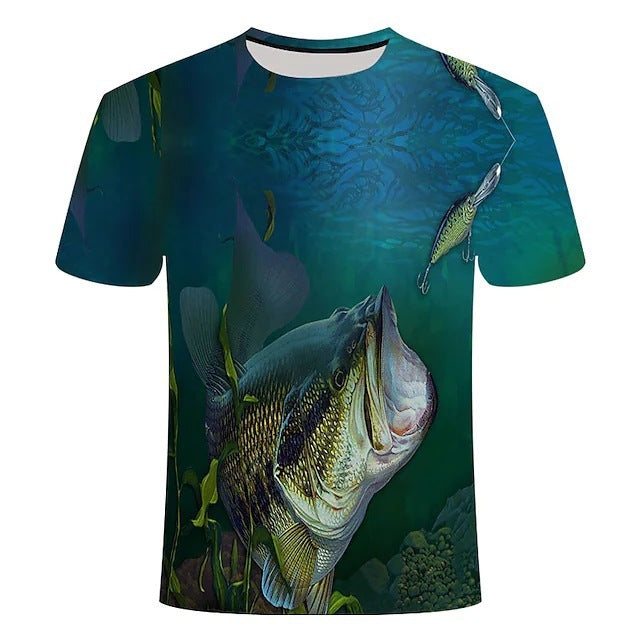 3D Fish Series Printed Men&