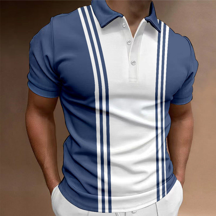 Casual 3 Button Printing Lapel Casual Men&