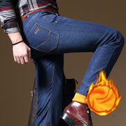 Men's winter velvet jeans