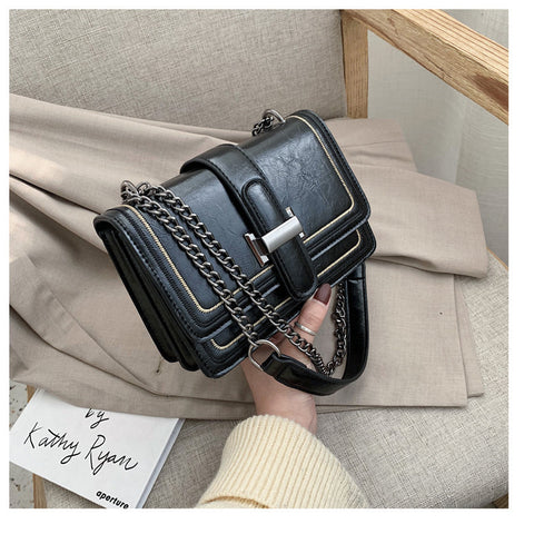 Fashion All-match Chain One-shoulder Messenger Small Square Bag