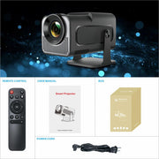 Mini Projector Portable Projector 4K Decoder - Wireless Bluetooth  Airplay Miracast HDMI USB For Phone