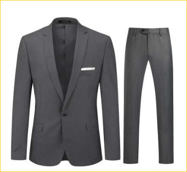 Multi-Color Two-piece Suit Men&