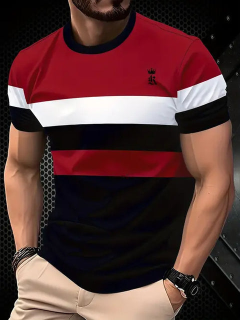 New Fashion Casual High Quality Contrast Color Men&