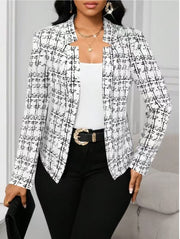 Women's Fashion Graceful Personality Plaid Coat