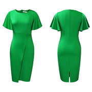 Fashionable With Side-slit Sheath Plus Size Dress