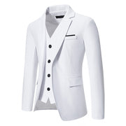 Men's Color Matching Small Suit European And American Fashion Fake Two Pieces Slim Fit Casual Suit Jacket
