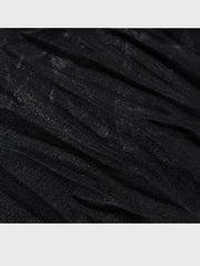 Vinyl Coated Wide Leg Trousers Crease Texture Jeans