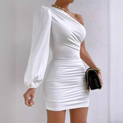 European And American High-grade Asymmetric Skirt Pleated