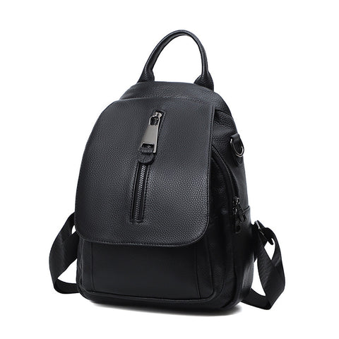 Anti-theft Backpack Ladies Multi-compartment Leather Backpack