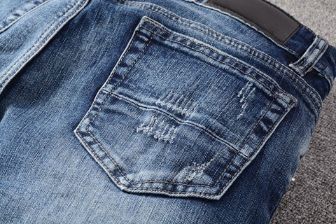 Hole & Patch Patch Scrape Popular Jeans For Men