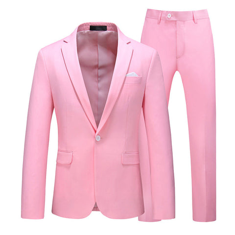 Multi-Color Two-piece Suit Men&