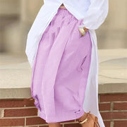 Cross-border European And American Amazon Foreign Trade New Solid Color Loose Comfort And Casual Elastic Waistband Slimming Cropped Wide-leg Pants For Women