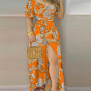 Ladies Casual Trend Fashion Print Dress