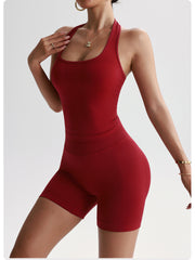 Workout Clothes Women's Casual Sports Vest Shorts Yoga Suit