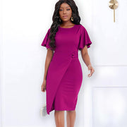 Fashionable With Side-slit Sheath Plus Size Dress