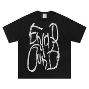 Men's Graffiti Printing Cotton Short Sleeve