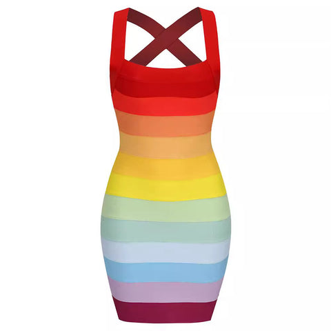 Design Sense Sleeveless Halter Color Women&