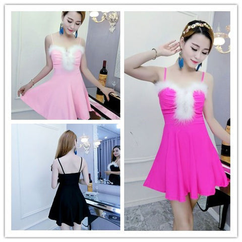 Ladies suspender dress