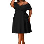 African Strapless Large Size Mom's Clothing European And American Style Dress