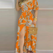 Ladies Casual Trend Fashion Print Dress