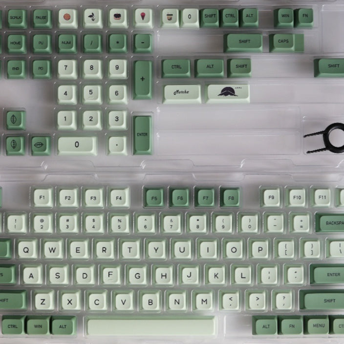 124 Key Matcha Themed PBT Sublimation Keycap