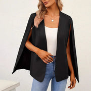 Cloak Solid Long Sleeve Cardigan Front Cape Sleeve Small Suit Jacket